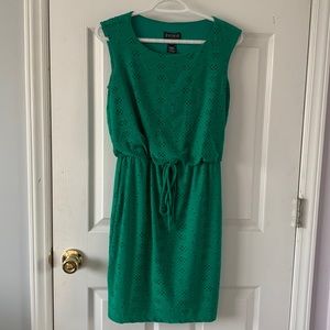 Enfocus Studio Eyelet Dress Kelly Green Size 4